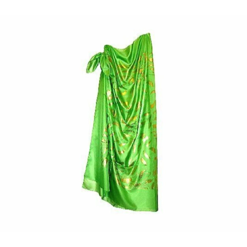 Carol Wior One Size Fits Most Hot Jewels Pareo Swimsuit Lounge Cover Up Kiwi NWT